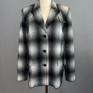 LAUREN RALPH LAUREN WOOL BLEND PLAID VINTAGE INSPIRED WESTERN EQUESTRIAN JACKET